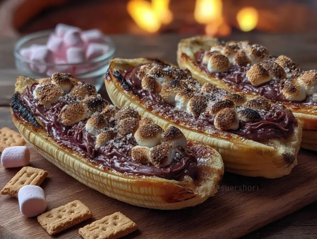 campfire banana boat smores - featured image