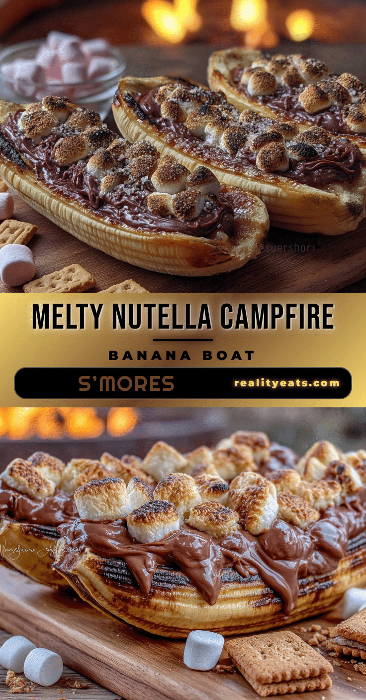 campfire banana boat smores recipe