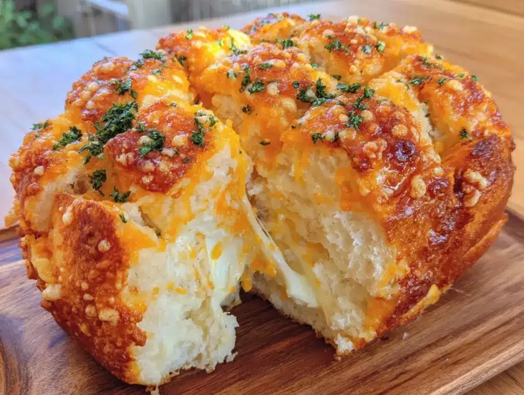 cheesy pull-apart garlic bread - featured image