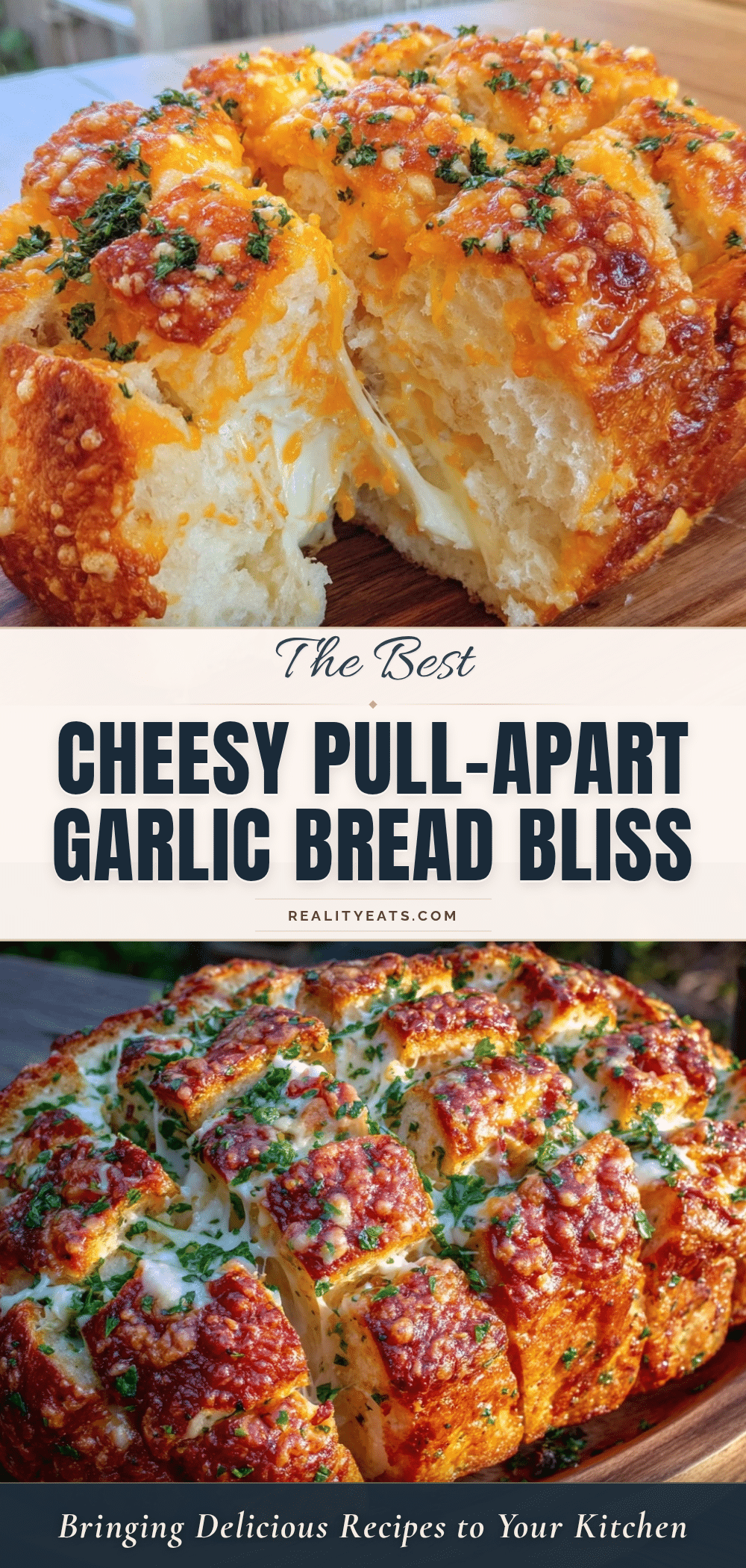 cheesy pull-apart garlic bread recipe