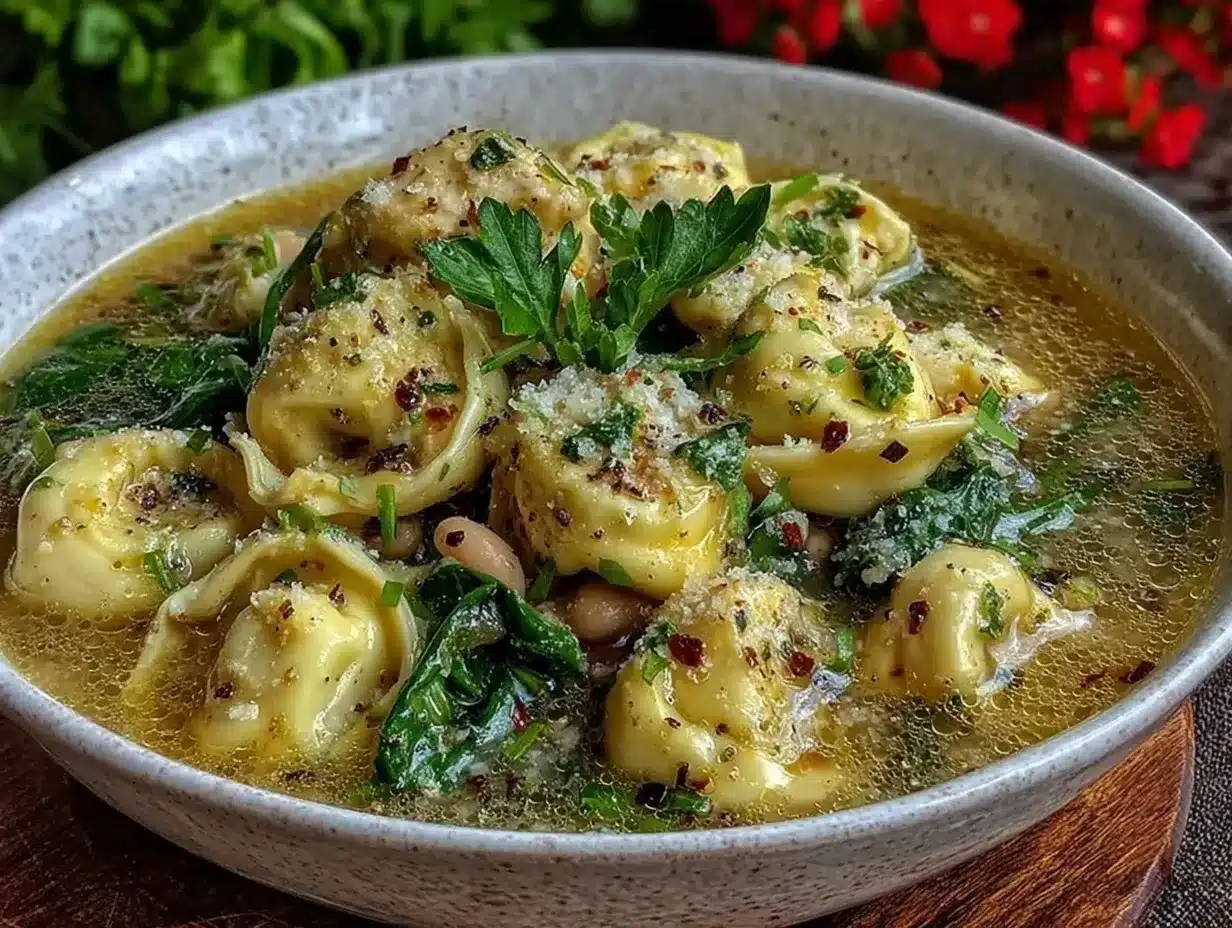 chicken tortellini soup preparation steps