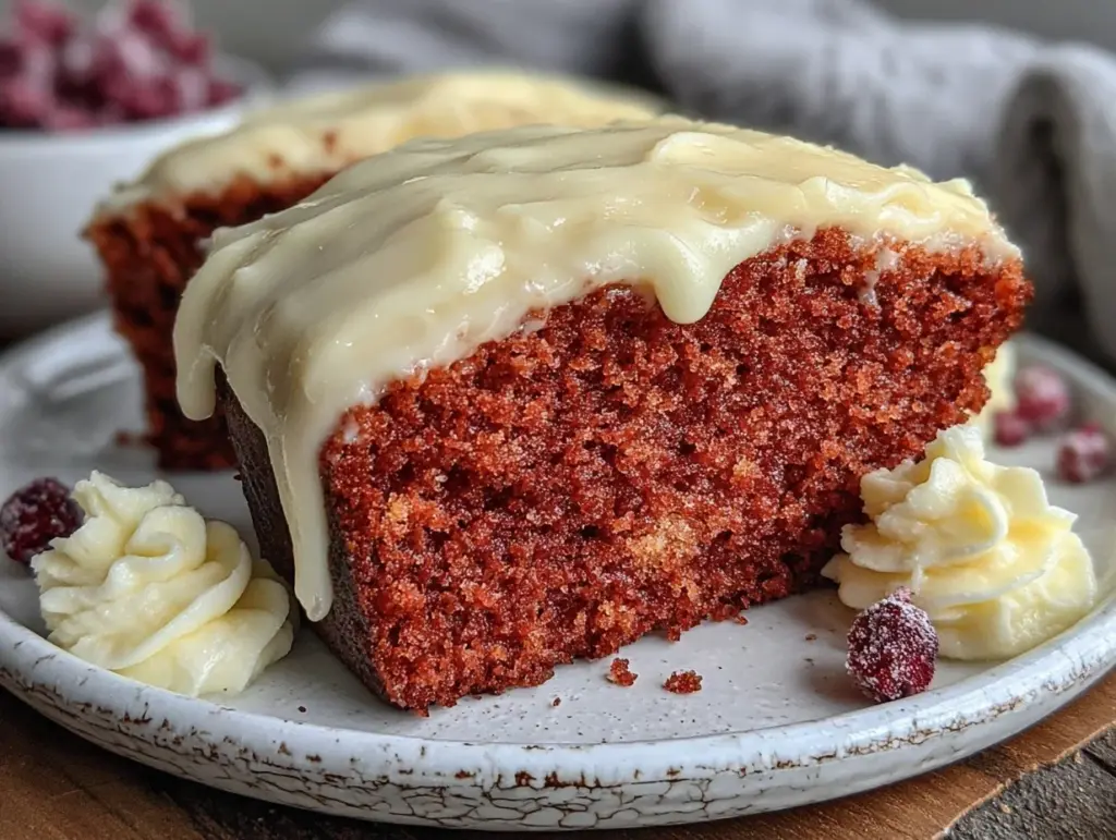 classic southern red velvet pound cake - featured image