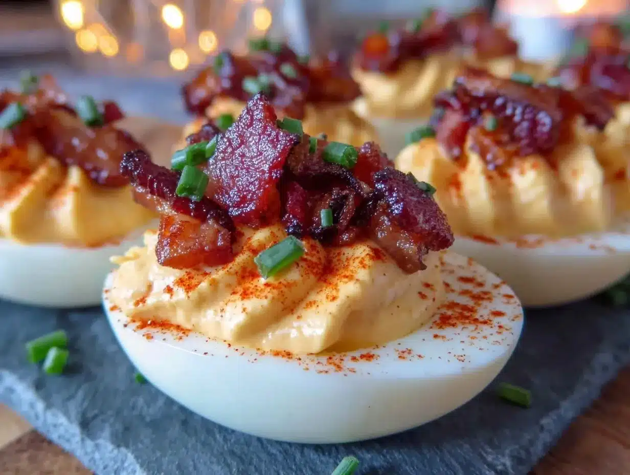 cold smoked deviled eggs preparation steps