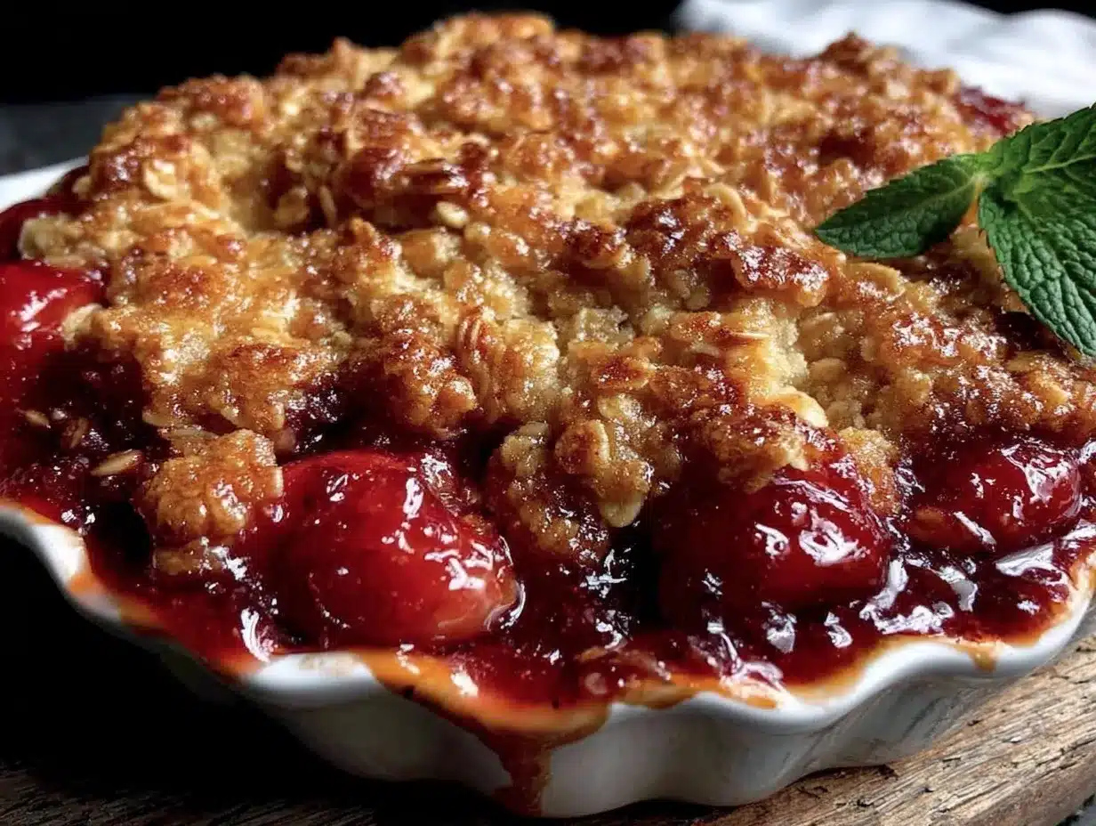 cozy classic rhubarb crisp preparation steps