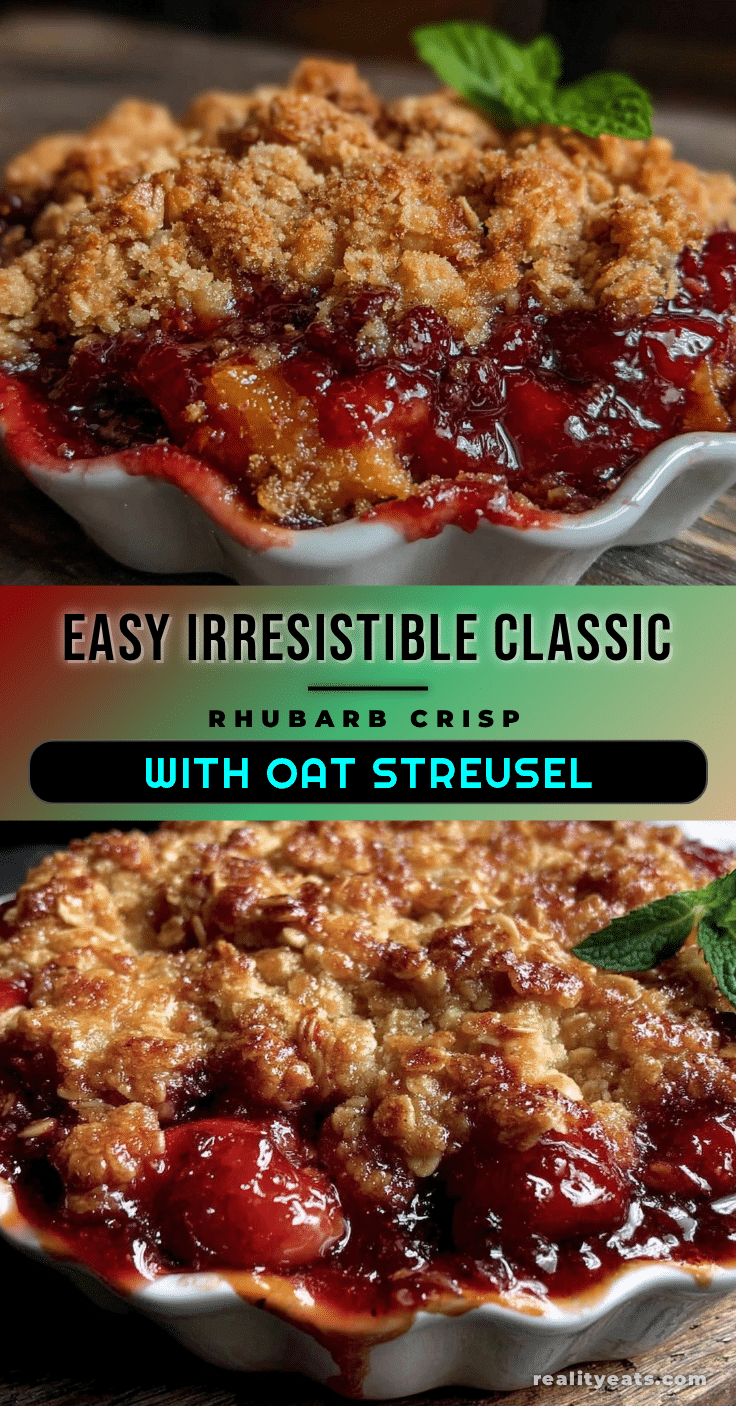cozy classic rhubarb crisp recipe