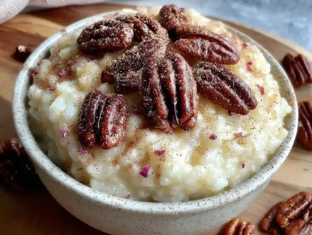 creamy horchata rice pudding - featured image