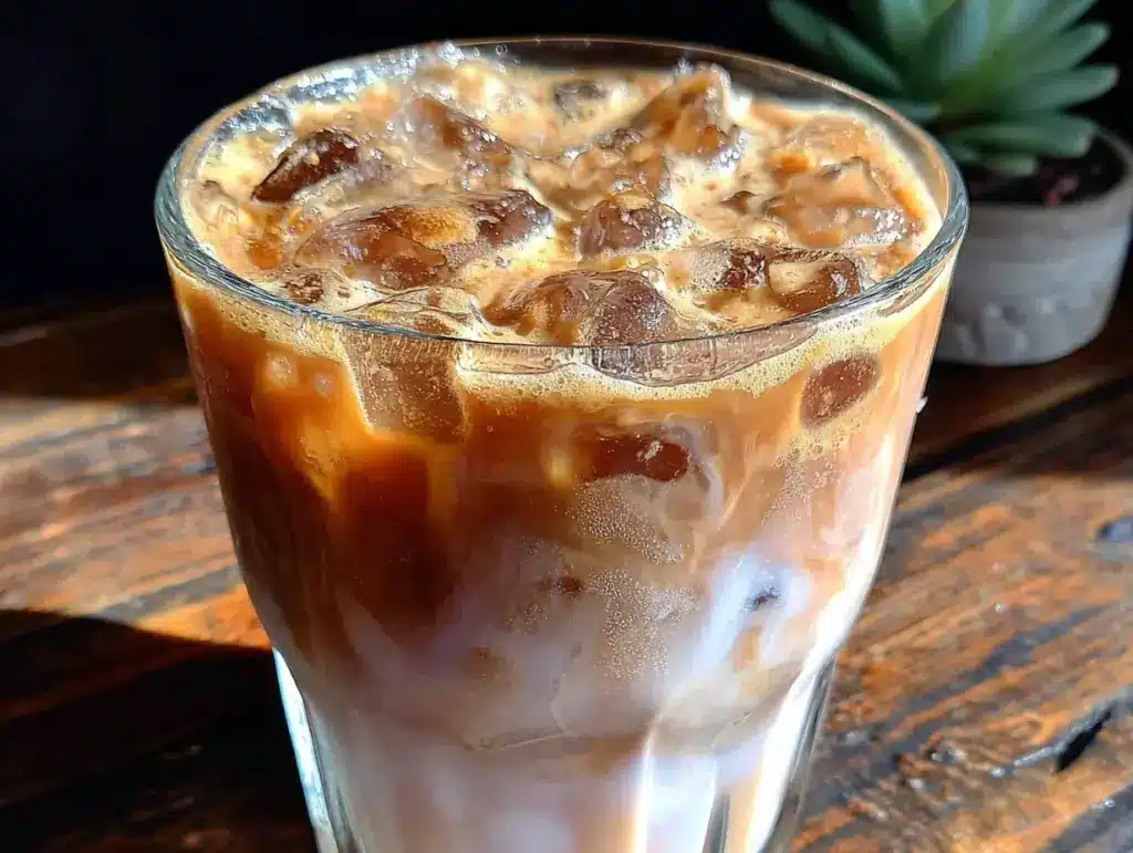 creamy iced brown sugar oat milk shaken espresso - featured image
