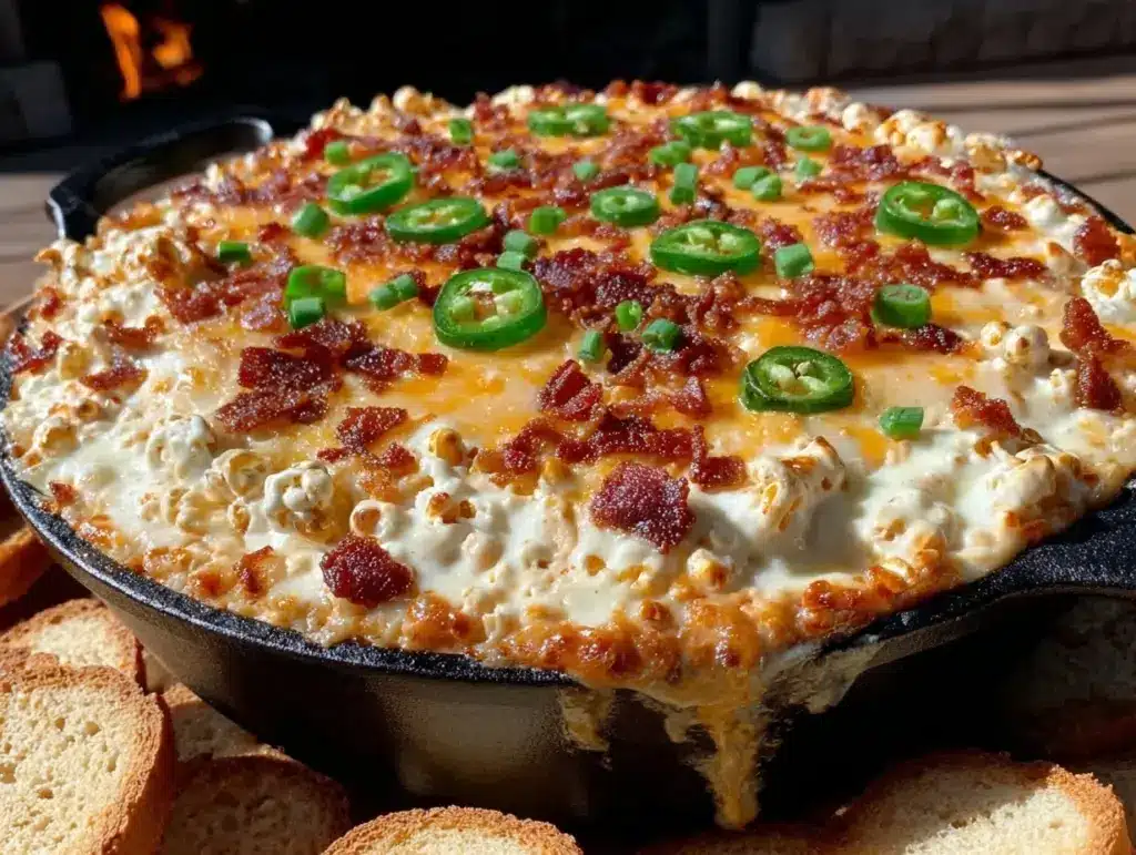 creamy jalapeño popper corn dip - featured image