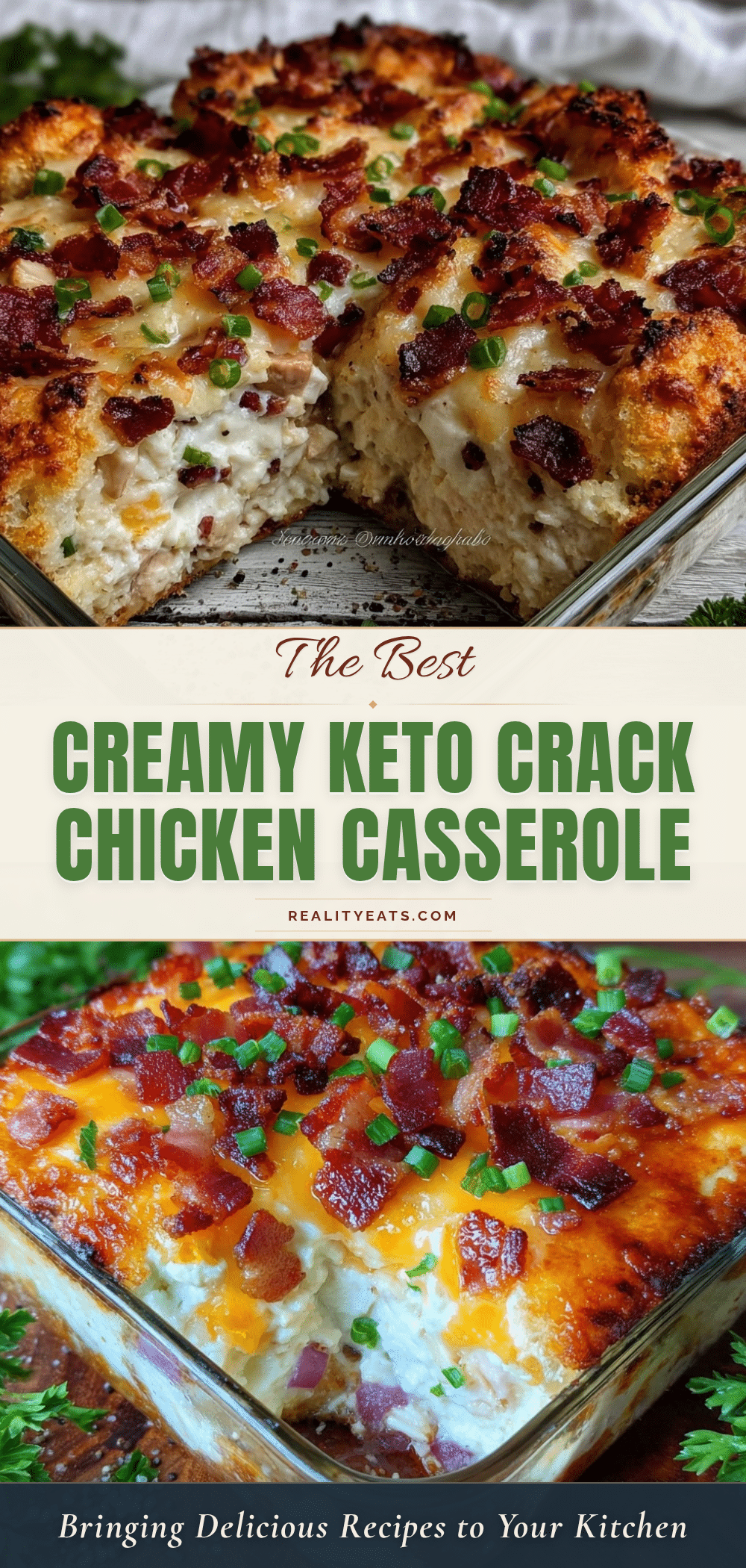 creamy keto crack chicken casserole recipe