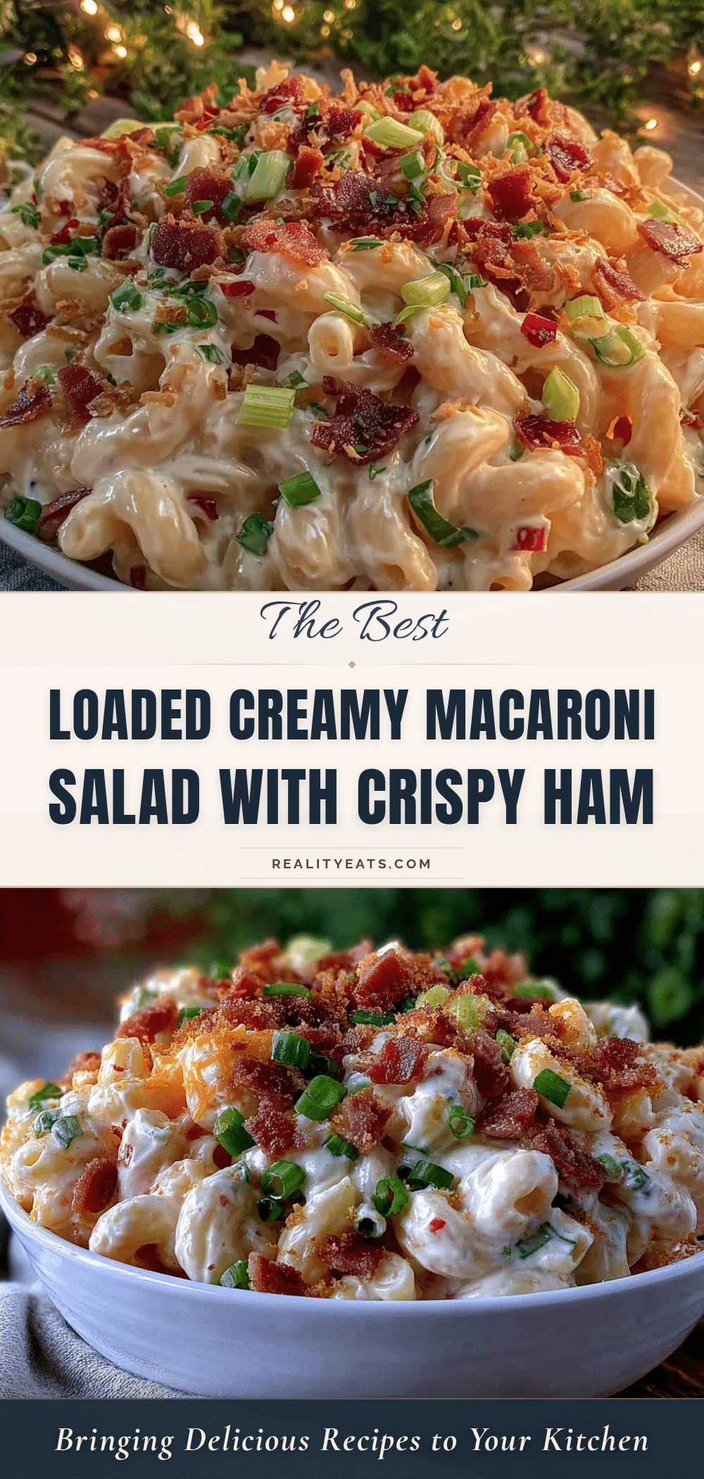 creamy loaded macaroni salad recipe