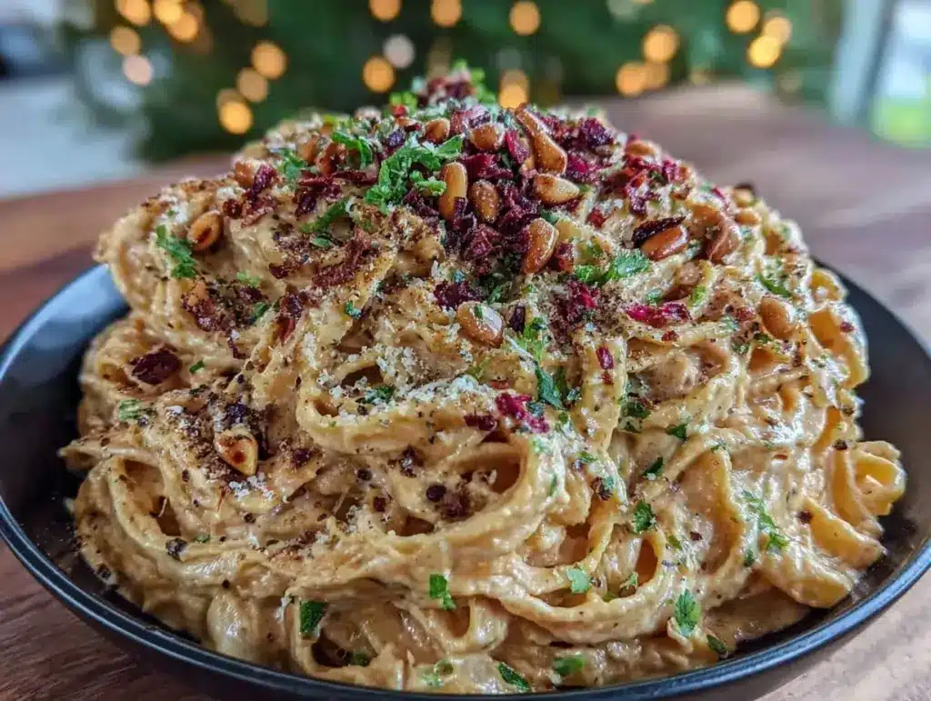 creamy vegan butternut squash pasta - featured image