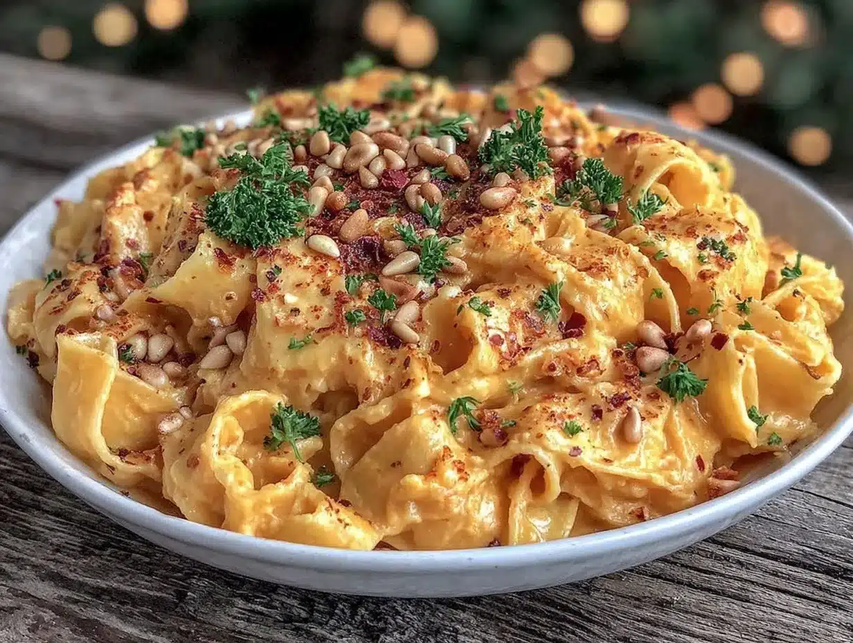 creamy vegan butternut squash pasta preparation steps