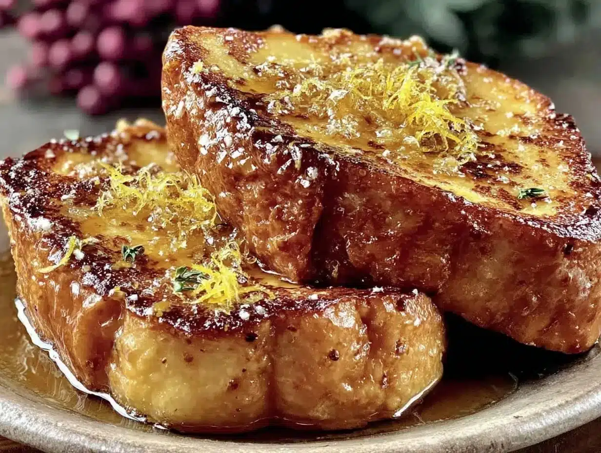 crème brûlée french toast preparation steps