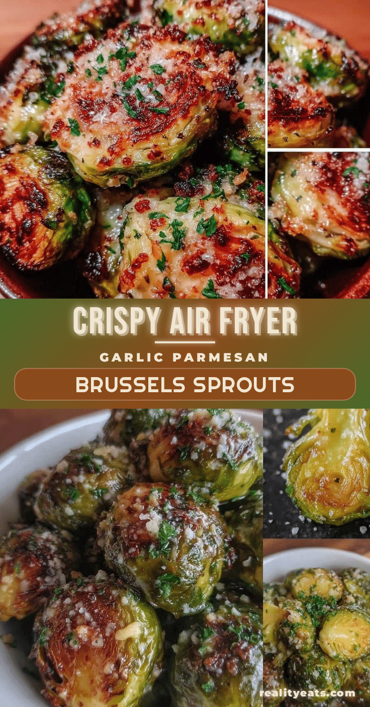 crispy air fryer garlic parmesan brussels sprouts recipe