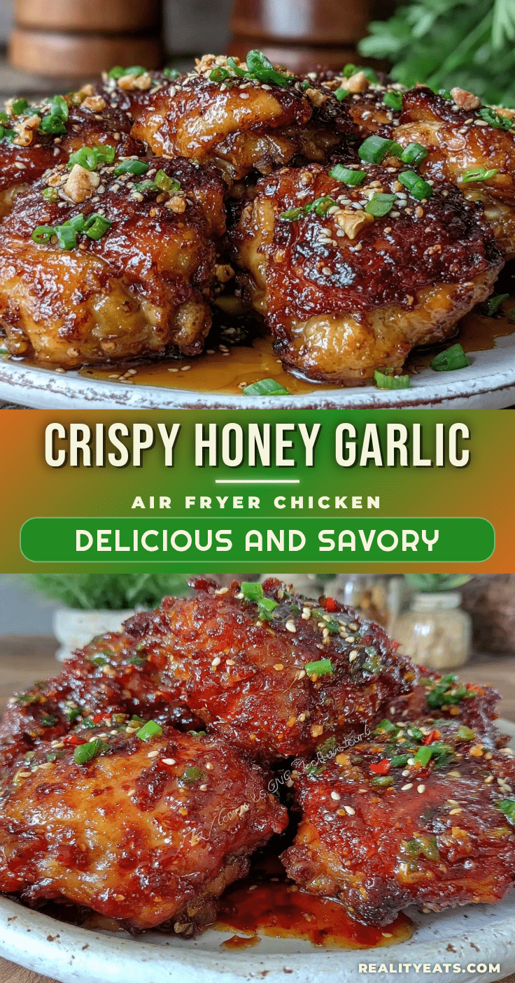 crispy air fryer honey garlic chicken thighs recipe