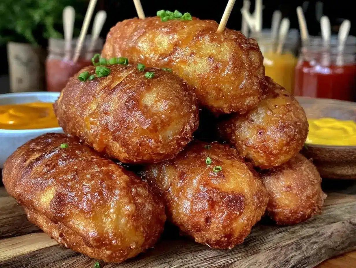 crispy air fryer mini corn dogs preparation steps