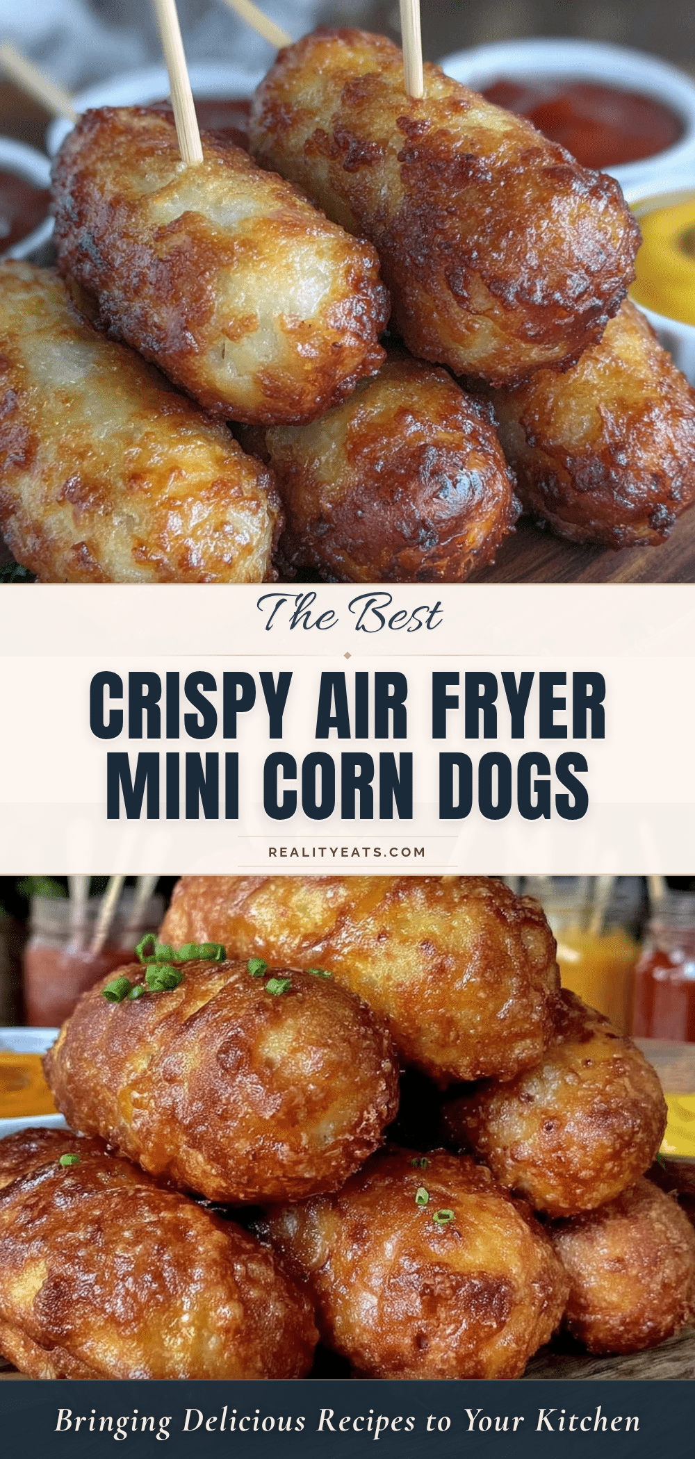 crispy air fryer mini corn dogs recipe