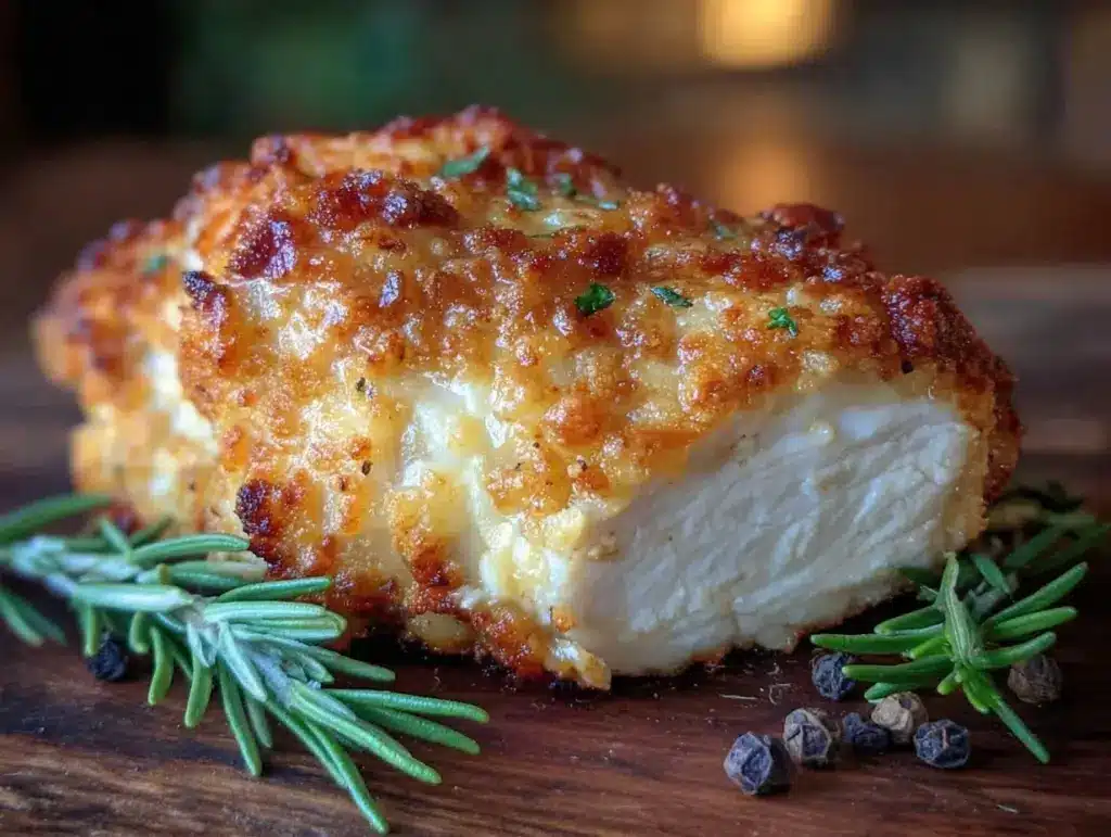 crispy baked Parmesan crusted chicken breast - featured image