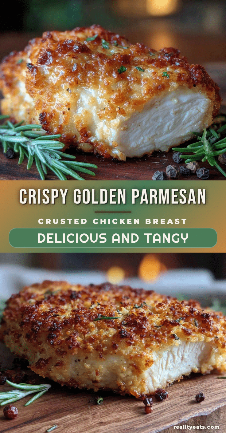 crispy baked Parmesan crusted chicken breast recipe