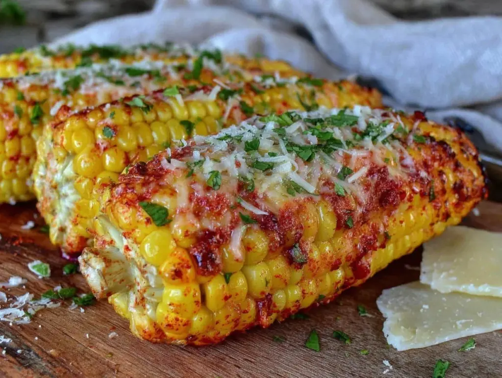 crispy grilled corn on the cob - featured image