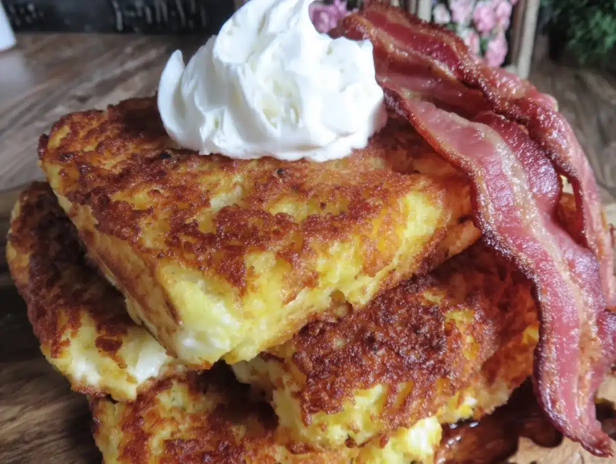 crispy hash brown waffles preparation steps