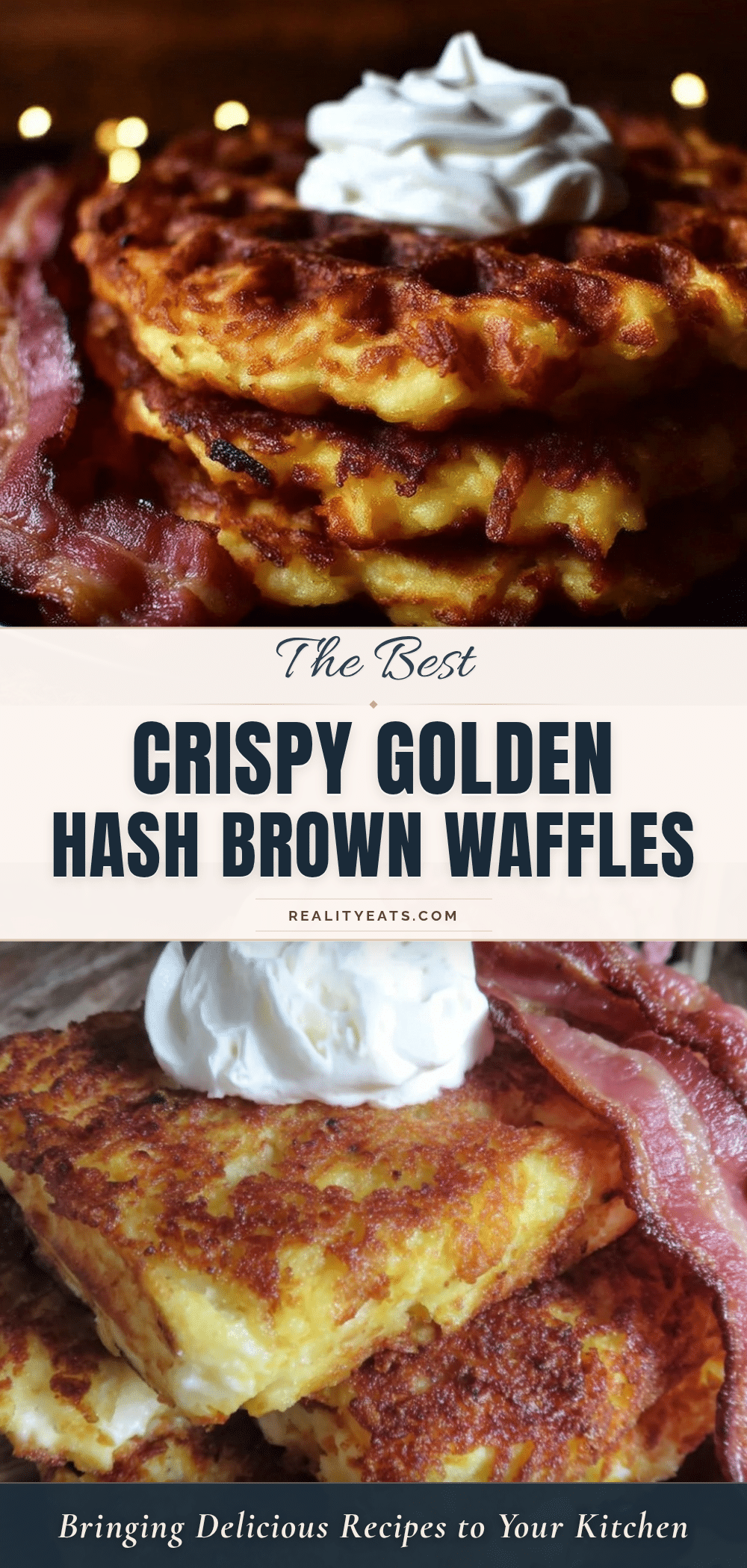 crispy hash brown waffles recipe