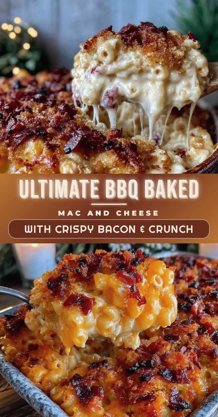 Crispy Juneteenth BBQ Baked Mac and Cheese recipe