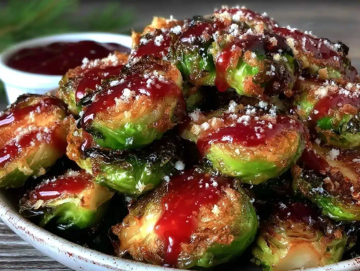 crispy parmesan roasted brussels sprouts preparation steps