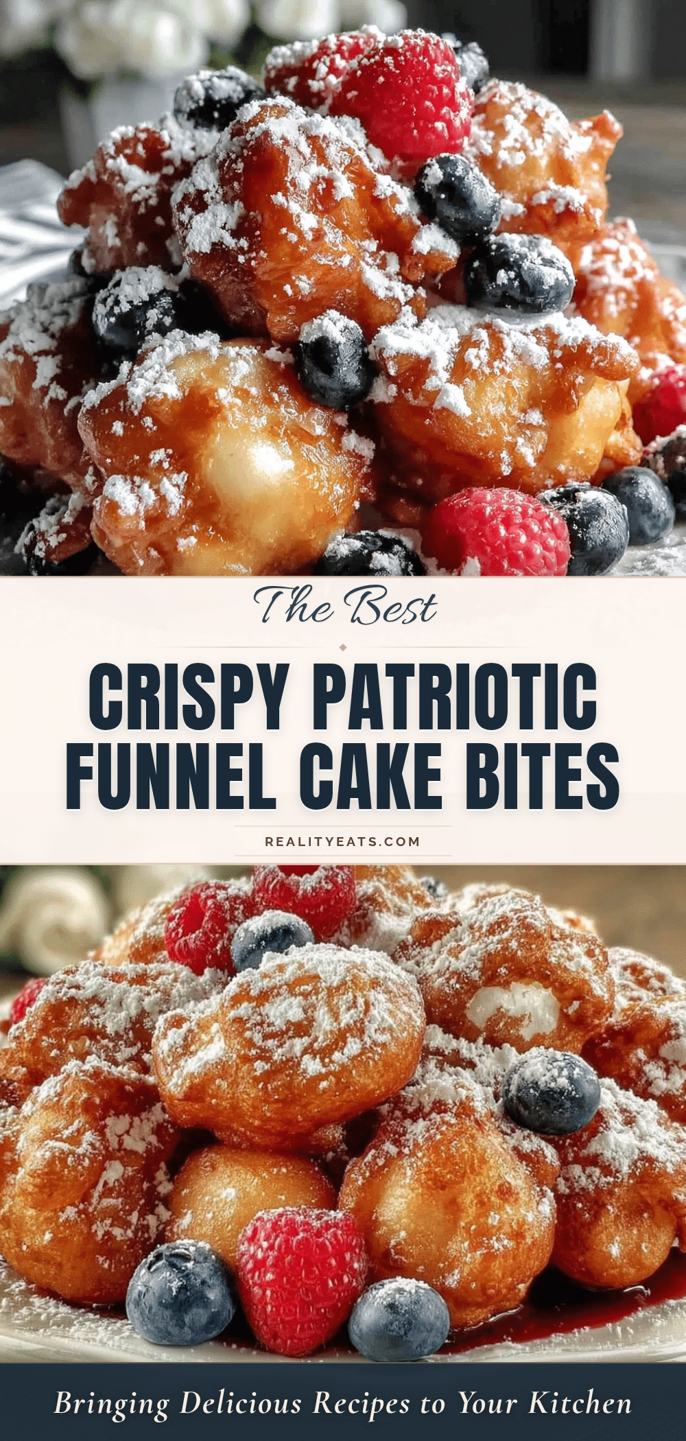 crispy patriotic funnel cake bites recipe