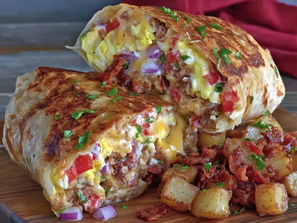 crispy smash breakfast burrito - featured image