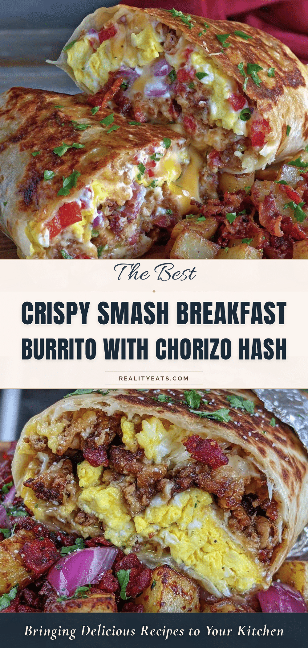 crispy smash breakfast burrito recipe