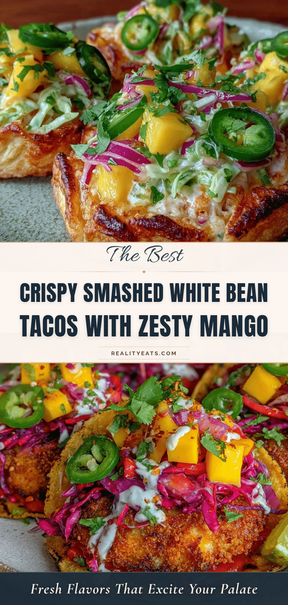 crispy smashed white bean tacos recipe