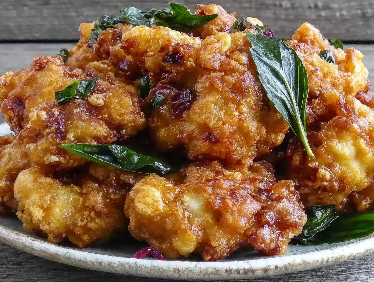 crispy Taiwanese popcorn chicken preparation steps