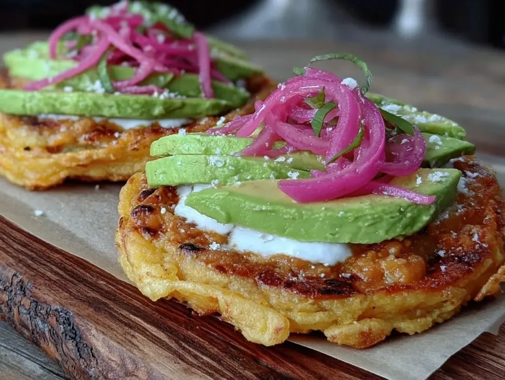 crispy tostadas with refried beans - featured image
