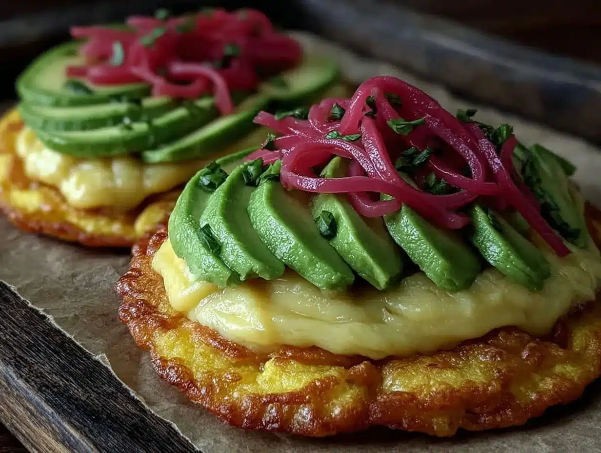crispy tostadas with refried beans preparation steps
