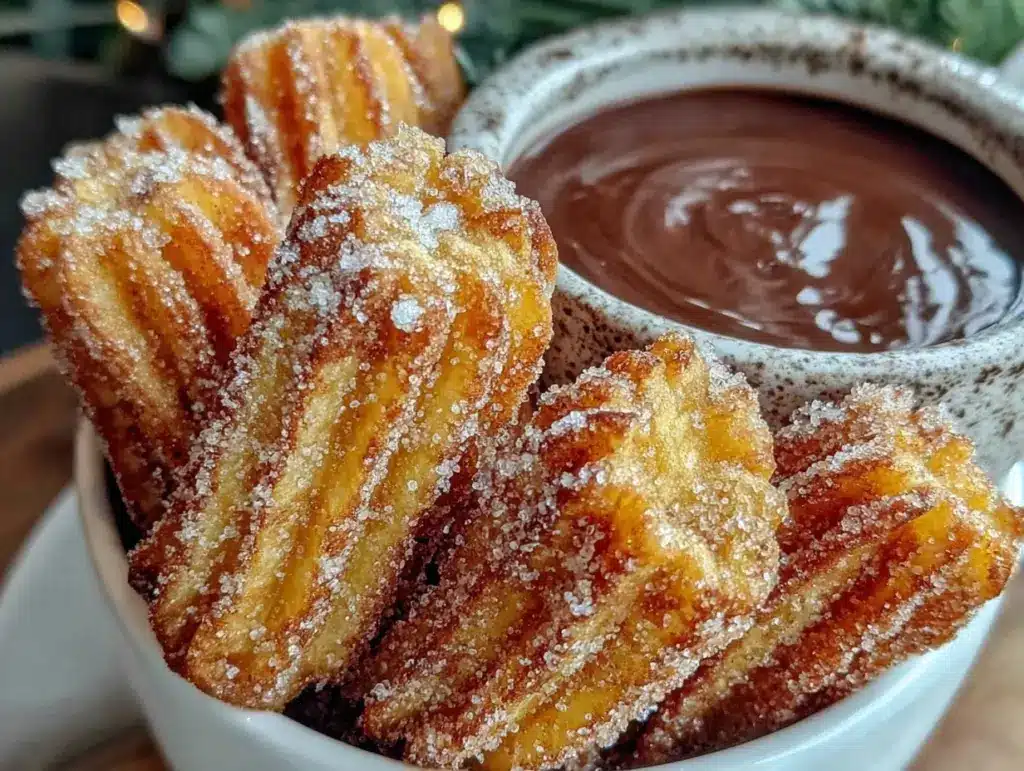 easy crispy churros recipe - featured image