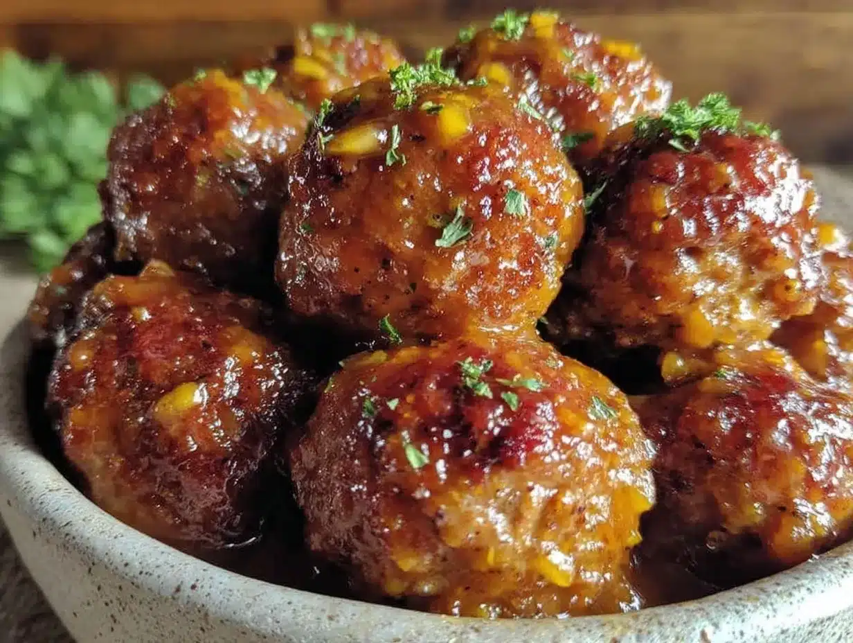easy crockpot honey garlic meatballs preparation steps