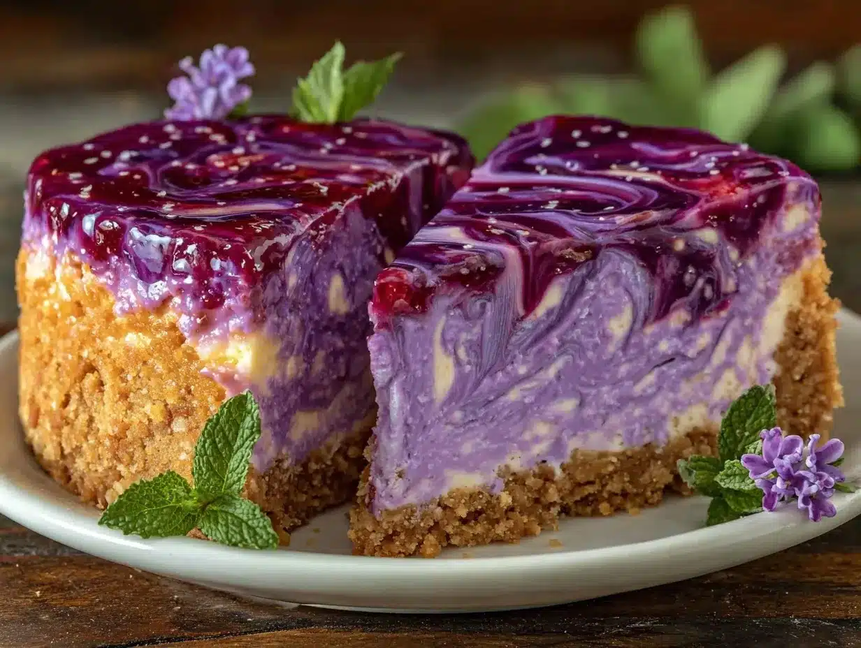 filipino ube halaya cheesecake preparation steps