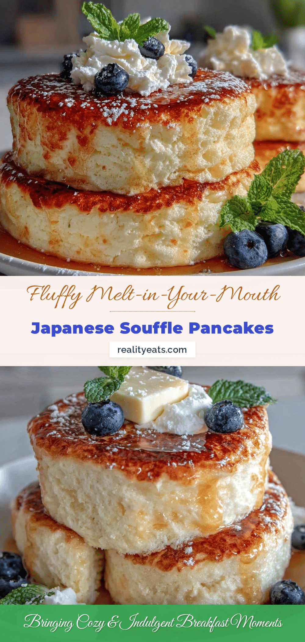 fluffy Japanese souffle pancakes recipe