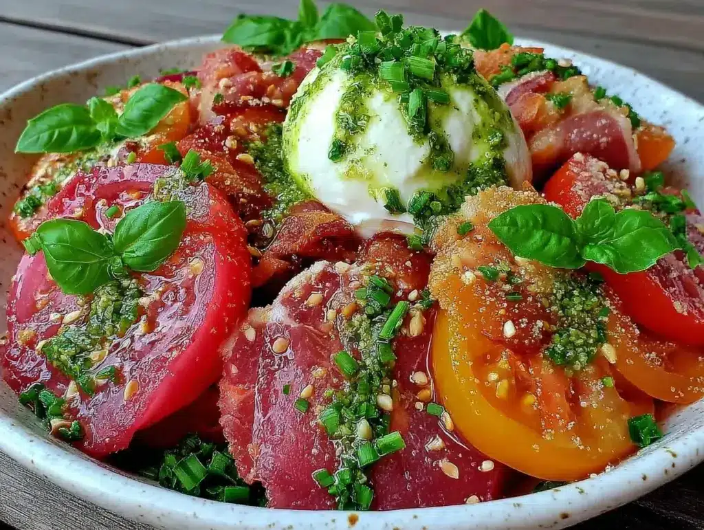fresh caprese salad - featured image