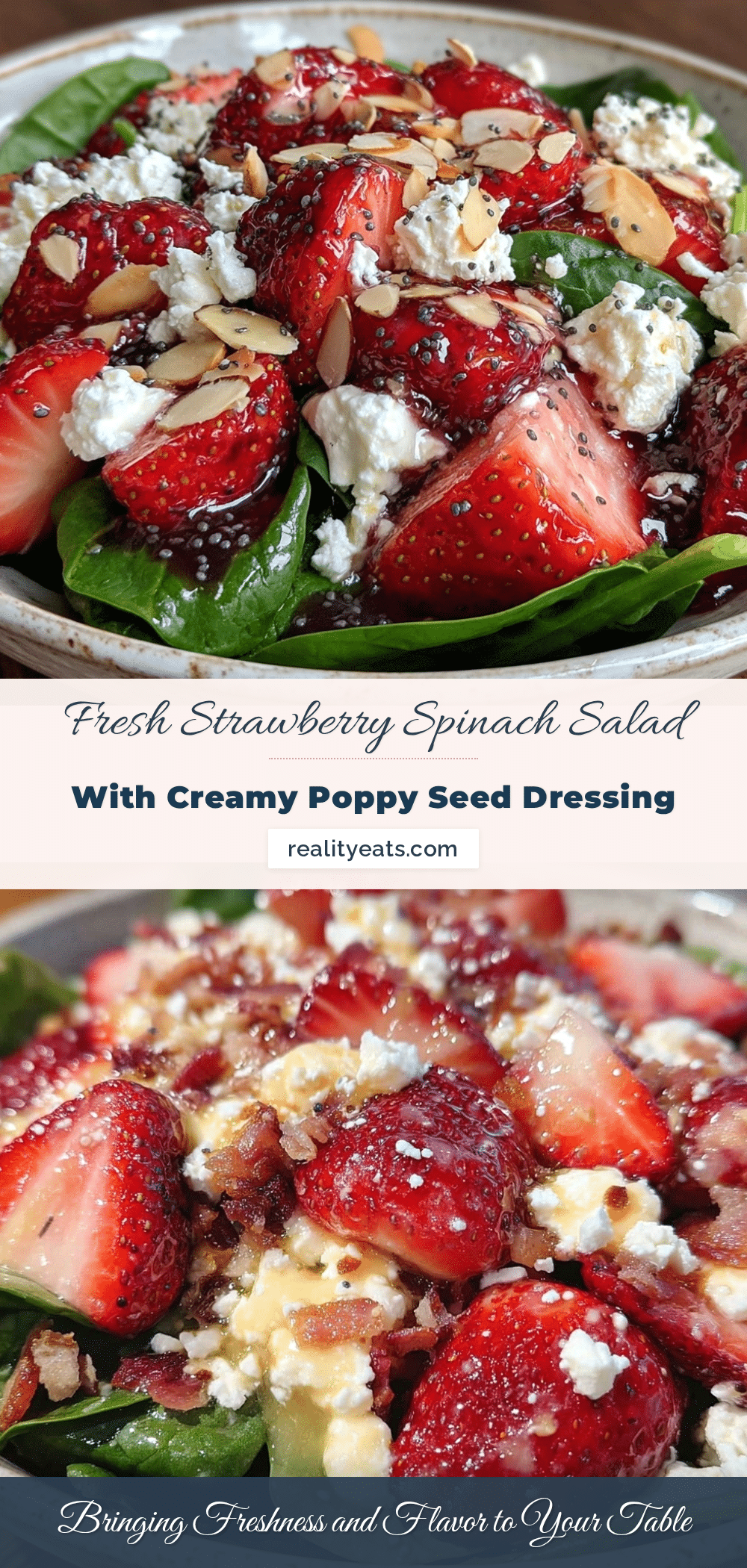 fresh strawberry spinach salad recipe