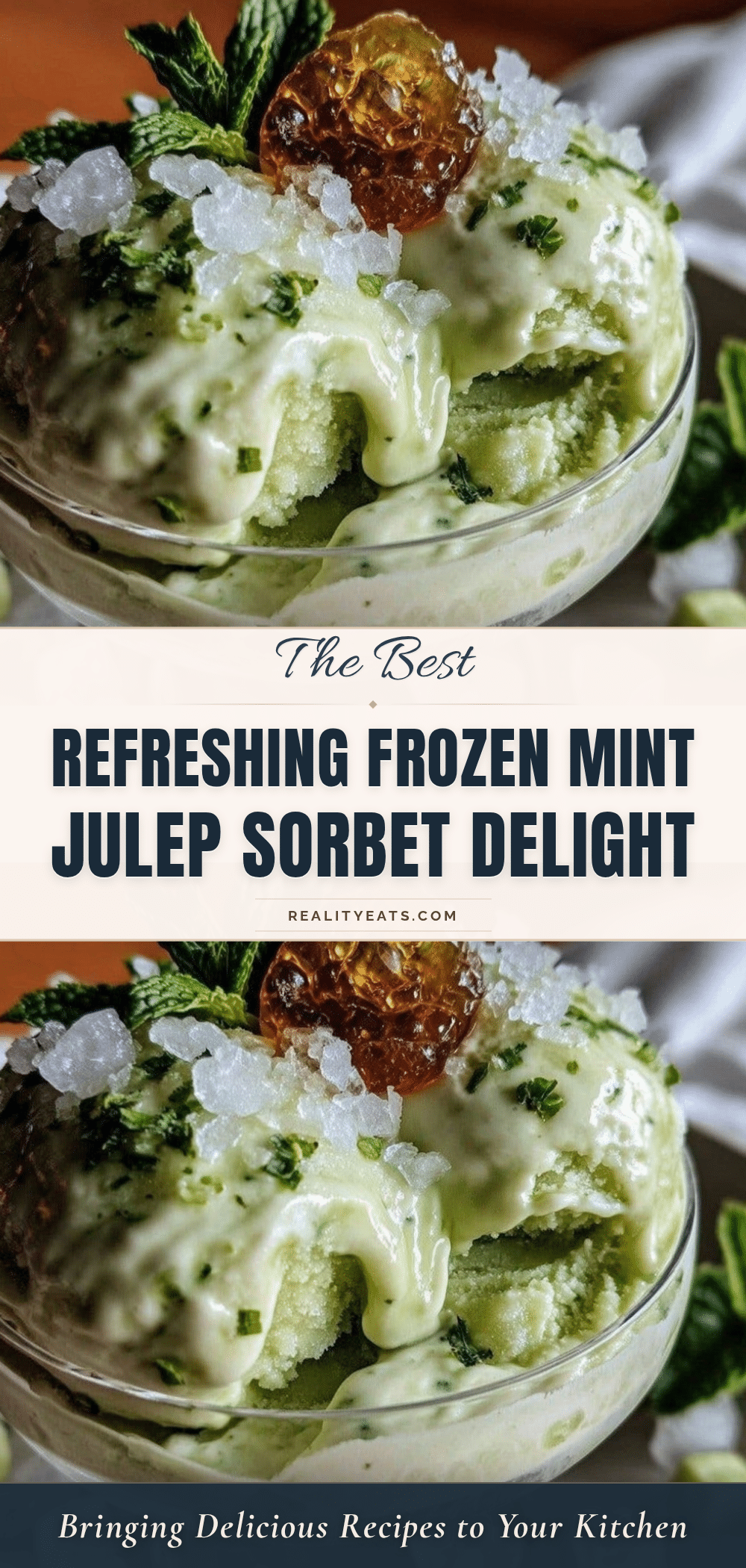 frozen mint julep sorbet recipe