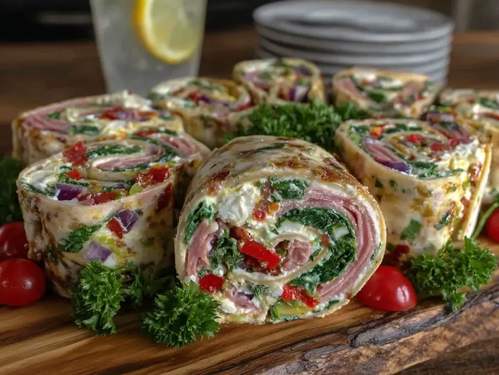 graduation open house pinwheel sandwich platter - featured image