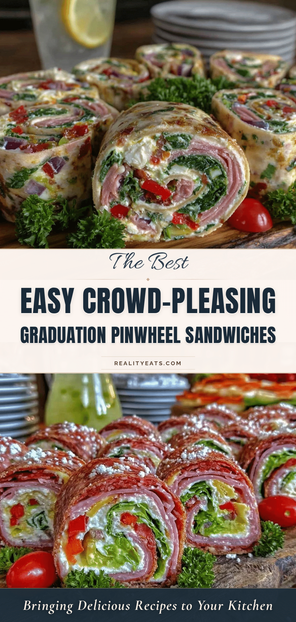 graduation open house pinwheel sandwich platter recipe