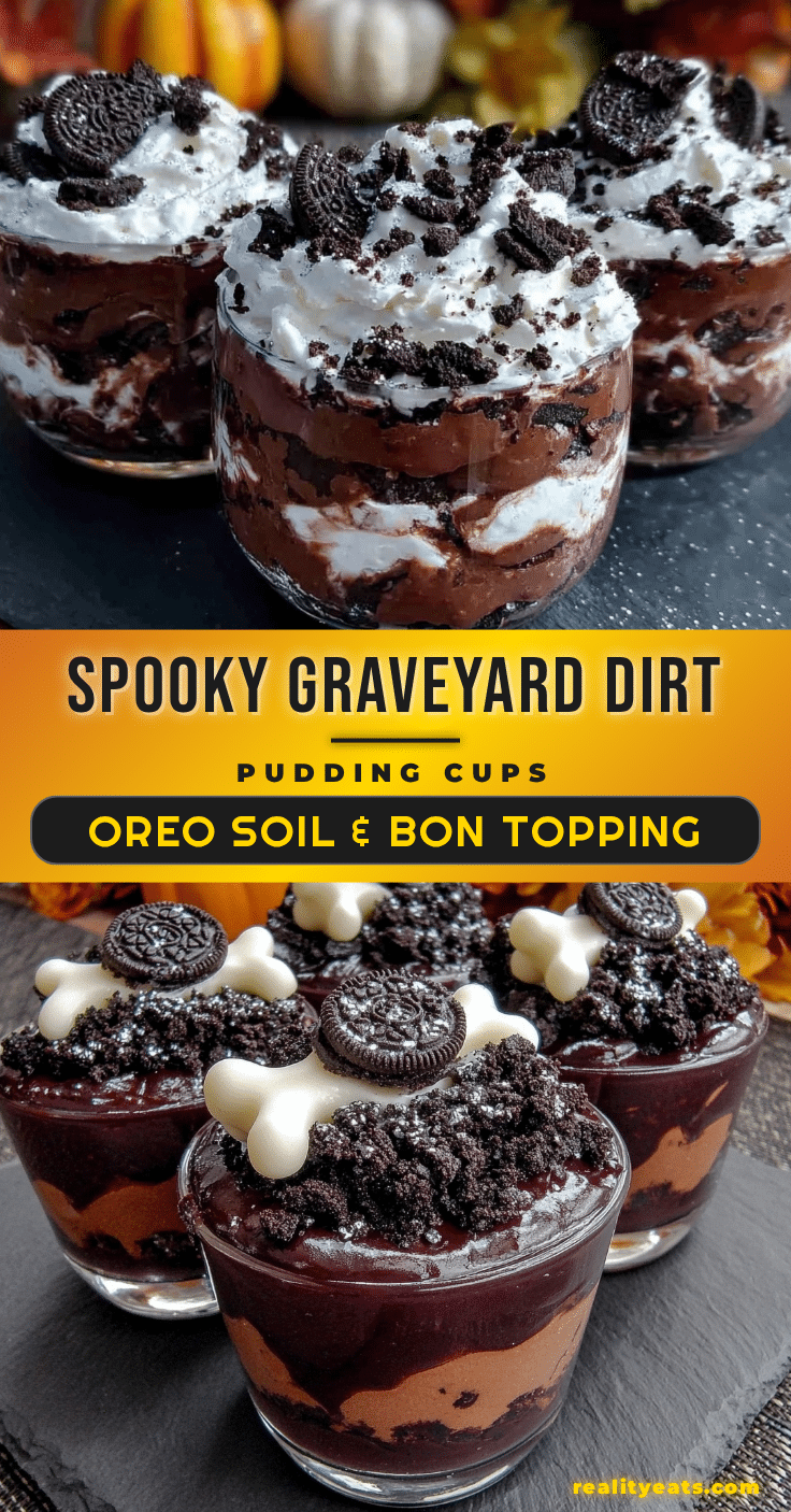 graveyard dirt pudding cups recipe
