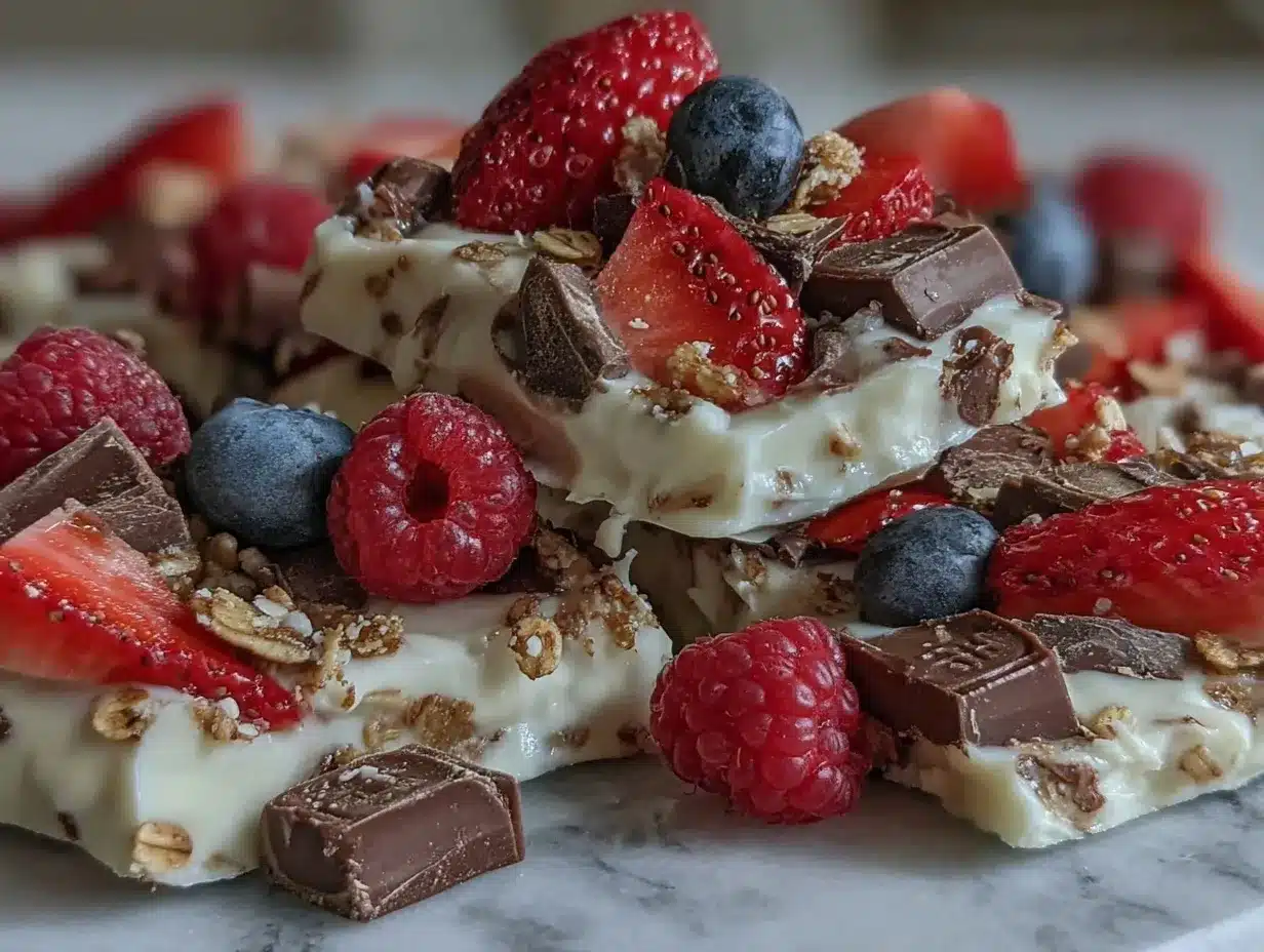 Greek Yogurt Bark preparation steps