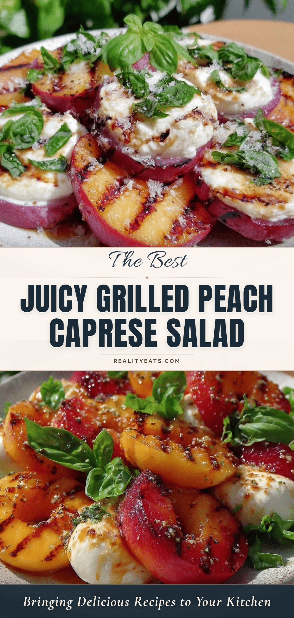 grilled peach caprese salad recipe