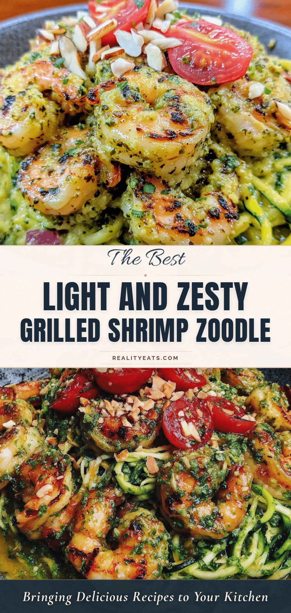 grilled shrimp zucchini noodle bowl recipe