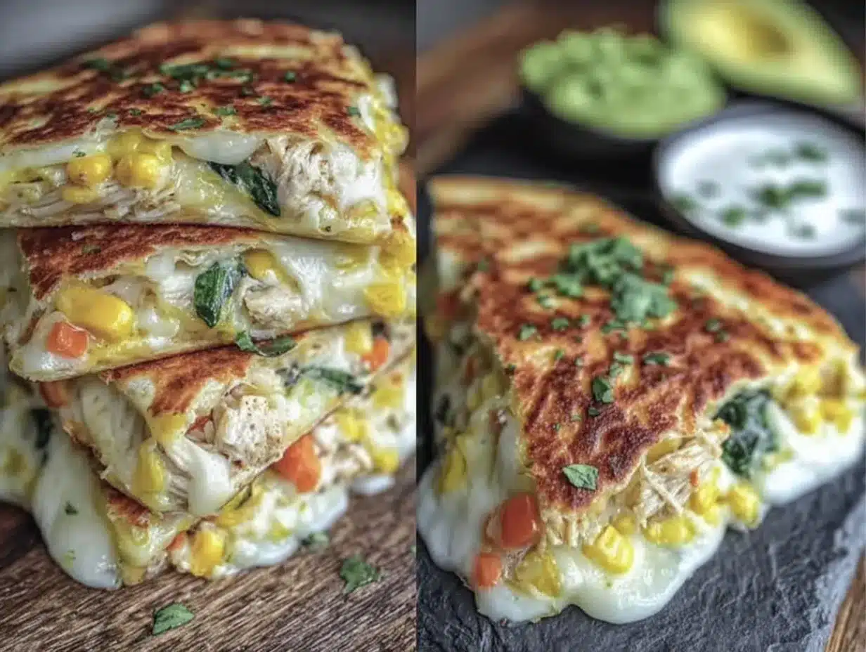 hidden veggie cheesy chicken quesadillas preparation steps