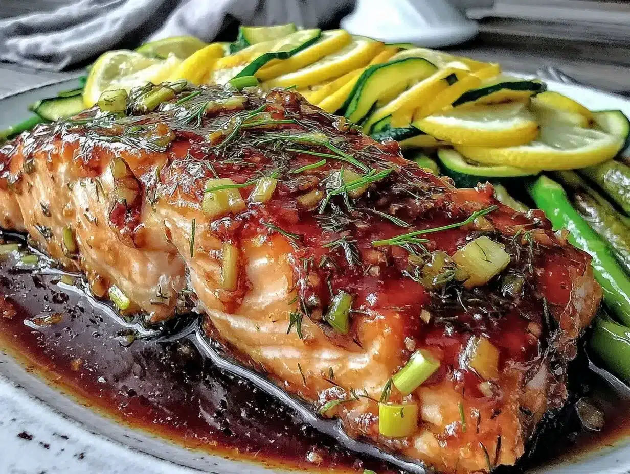 honey garlic salmon foil packets preparation steps